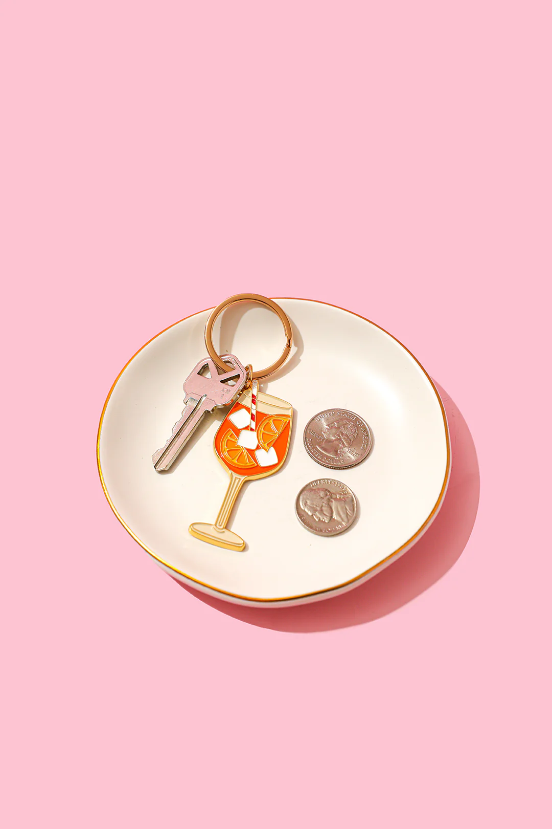 Aperol Spritz Enamel Keychain/Bag Charm - Image 3
