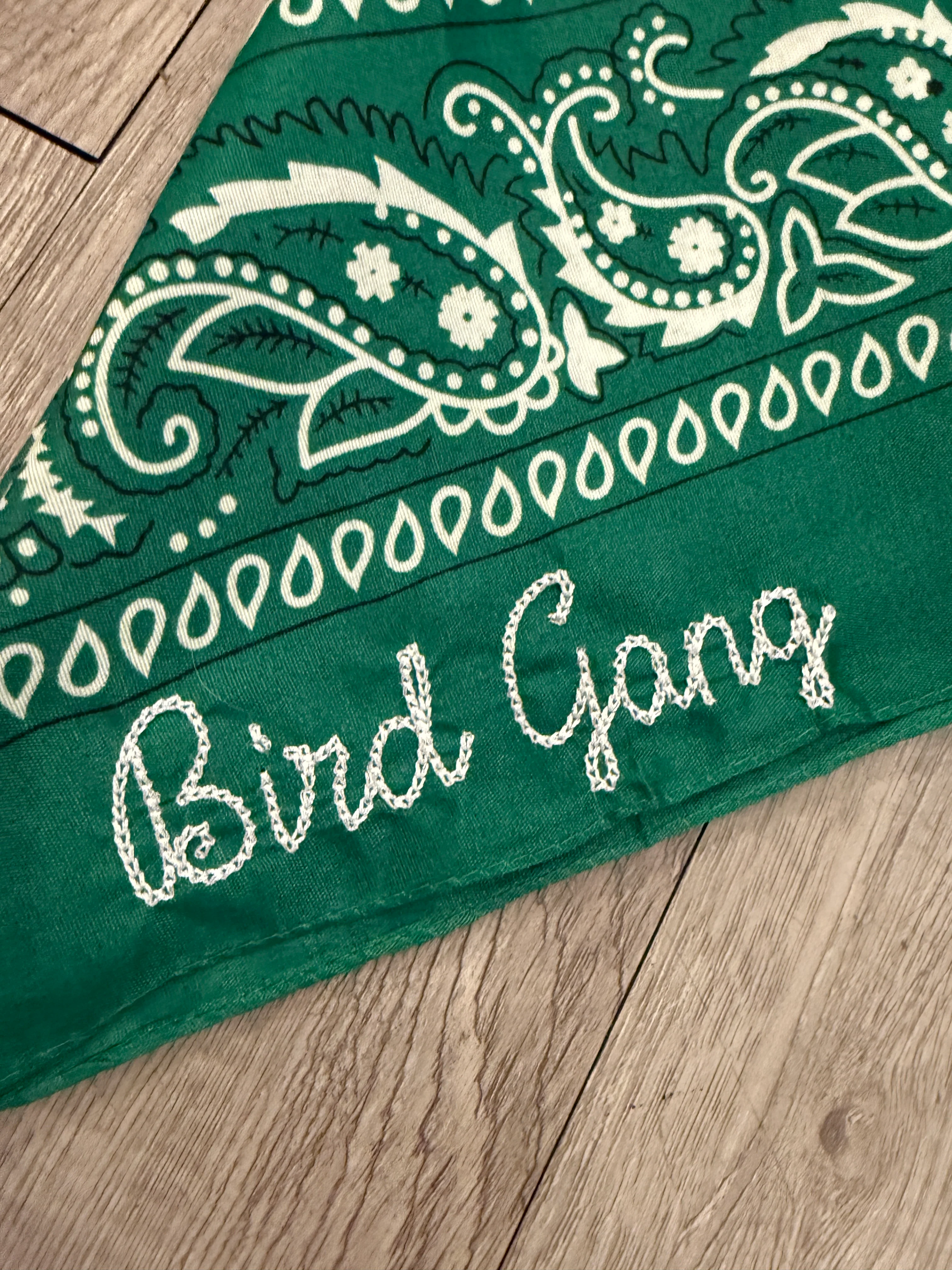 Bird Gang Chainstitch Bandana - Image 2
