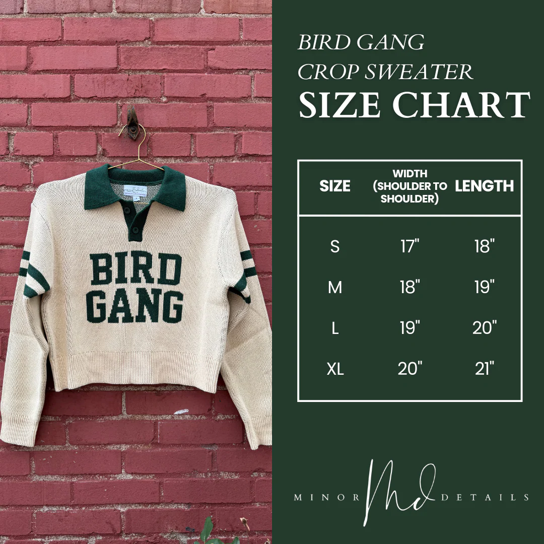 Bird Gang Knit Crop Sweater - Image 4