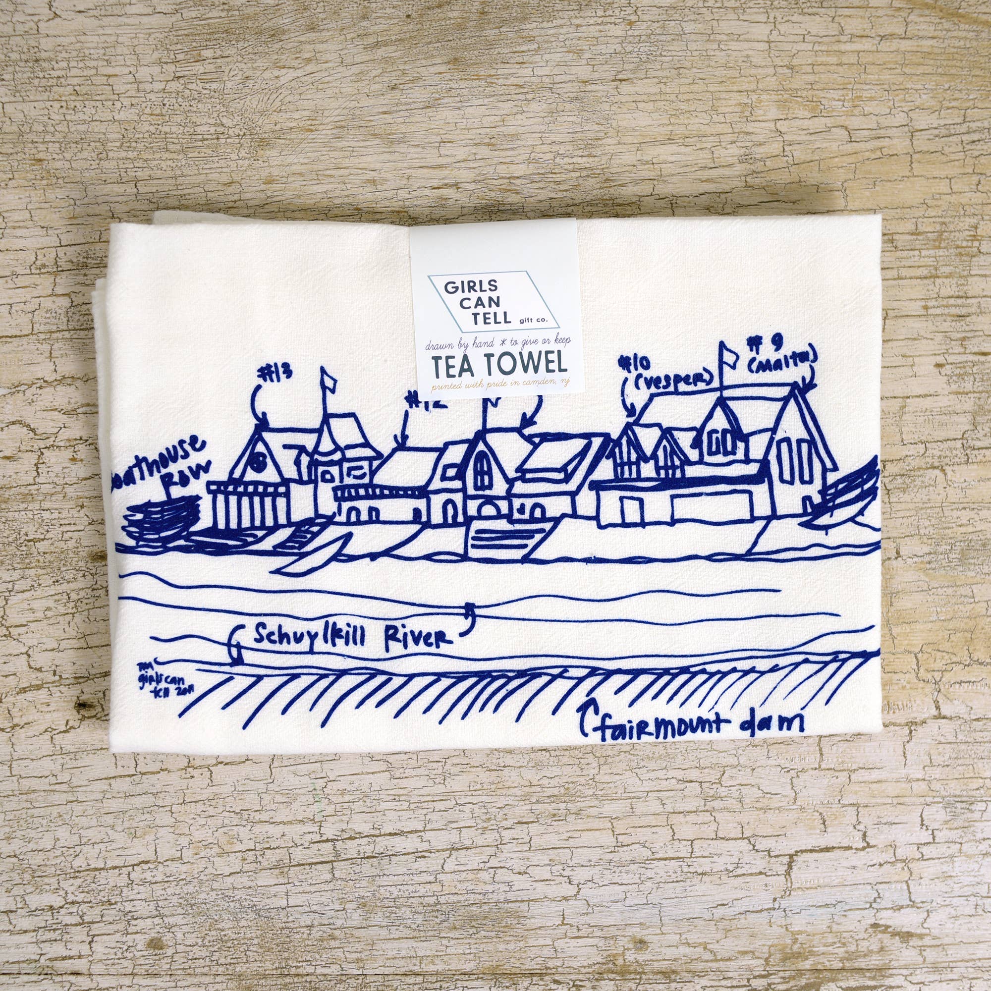 Boathouse Row Tea Towel - Image 3