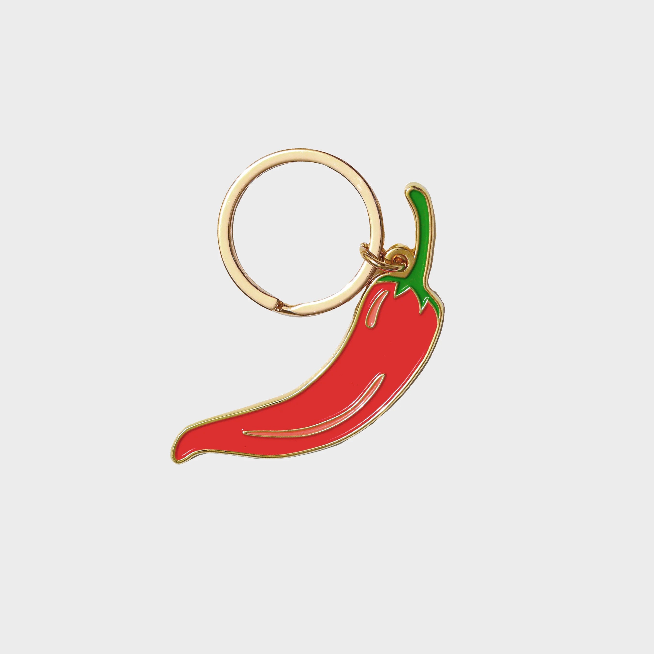 Chili Pepper Enamel Keychain/Bag Charm - Image 2