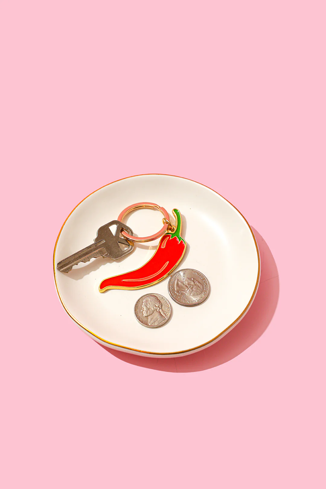 Chili Pepper Enamel Keychain/Bag Charm - Image 3