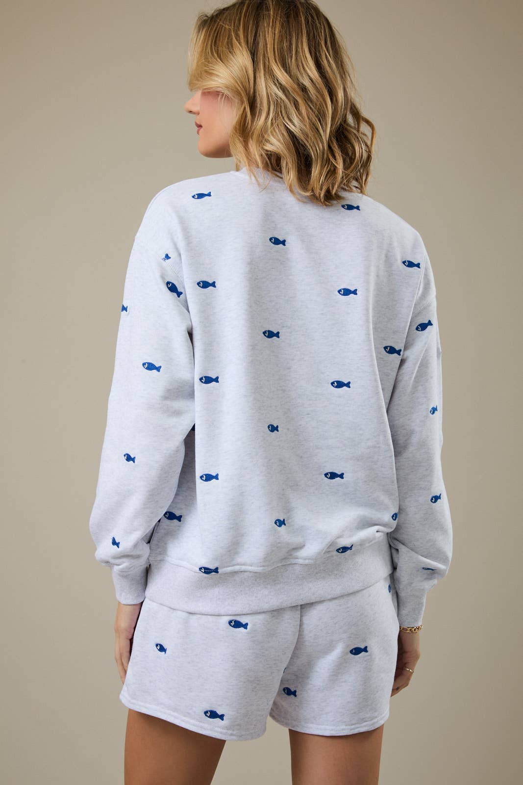 Embroidered Fish Sweatshirts - Image 3