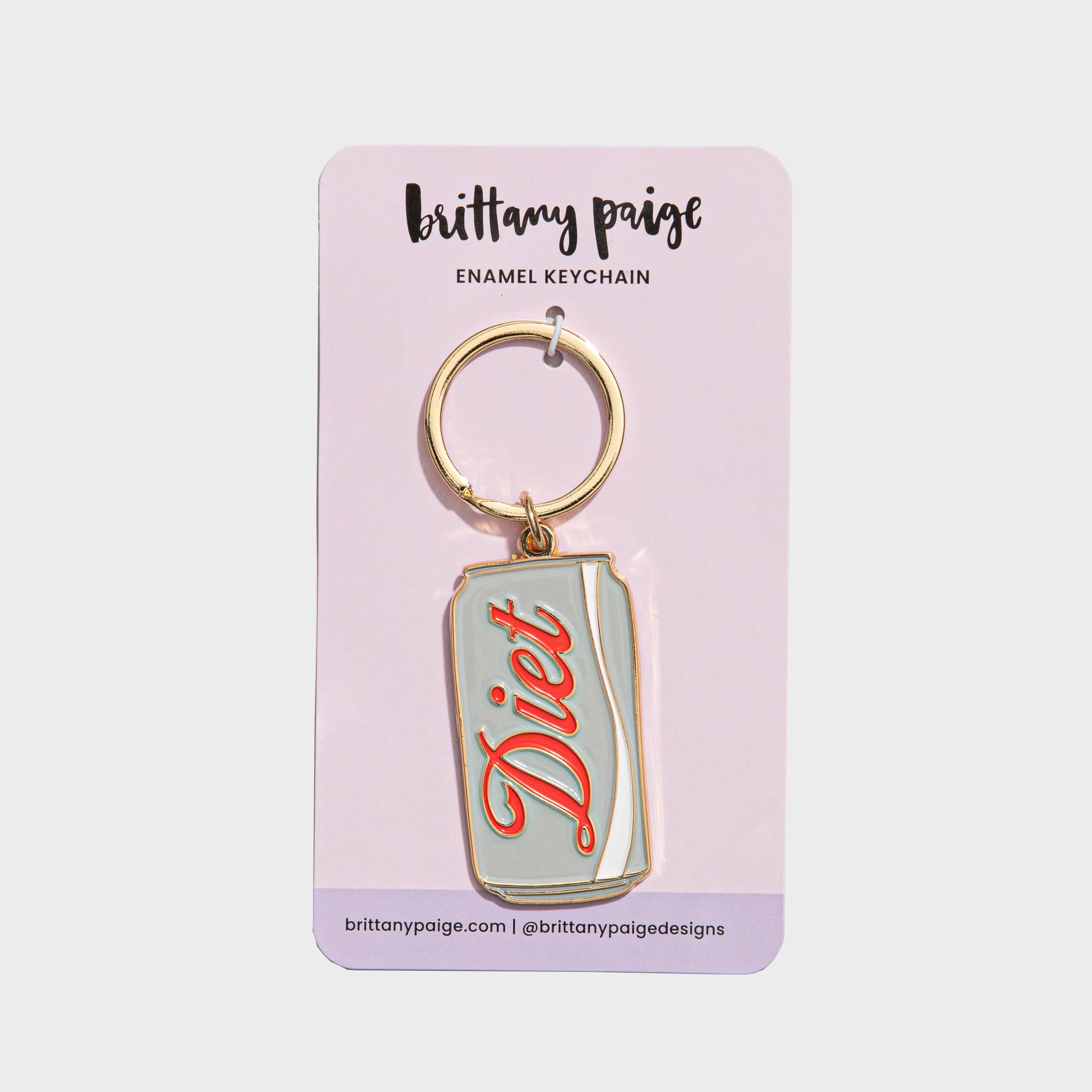 Diet Coke Can Enamel Keychain/Bag Charm - Image 3