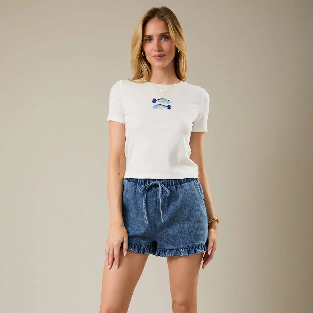 Fish Beaded Tee - Image 3