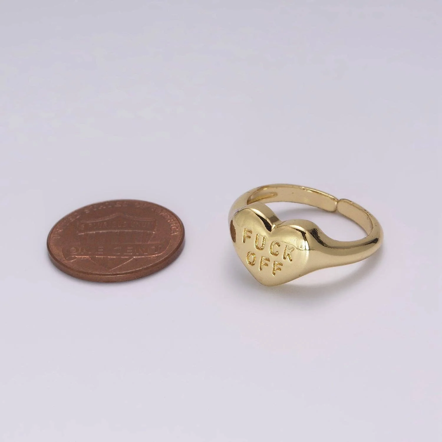 Fuck Off Heart Ring - Image 3
