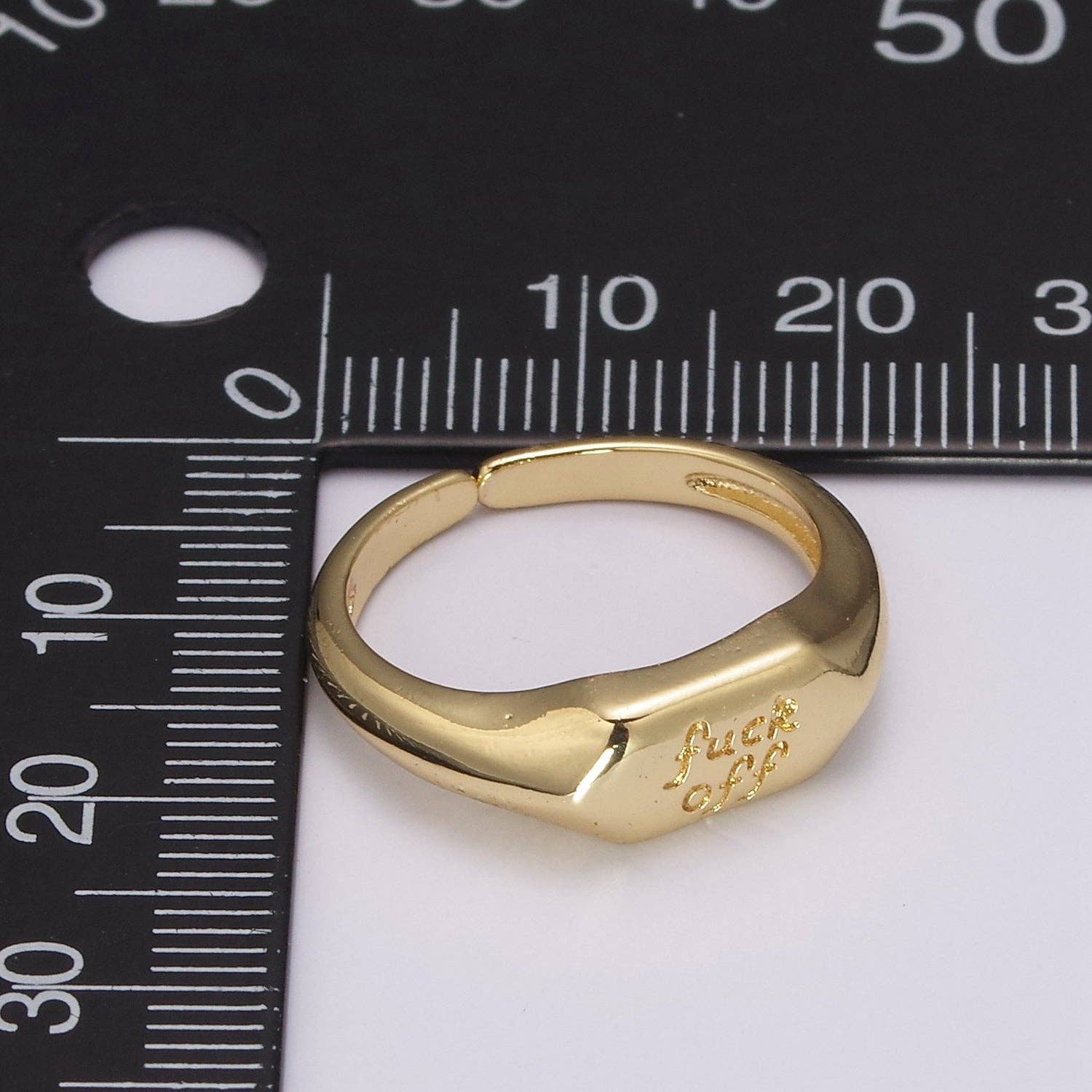 Fuck Off Signet Ring - Image 3