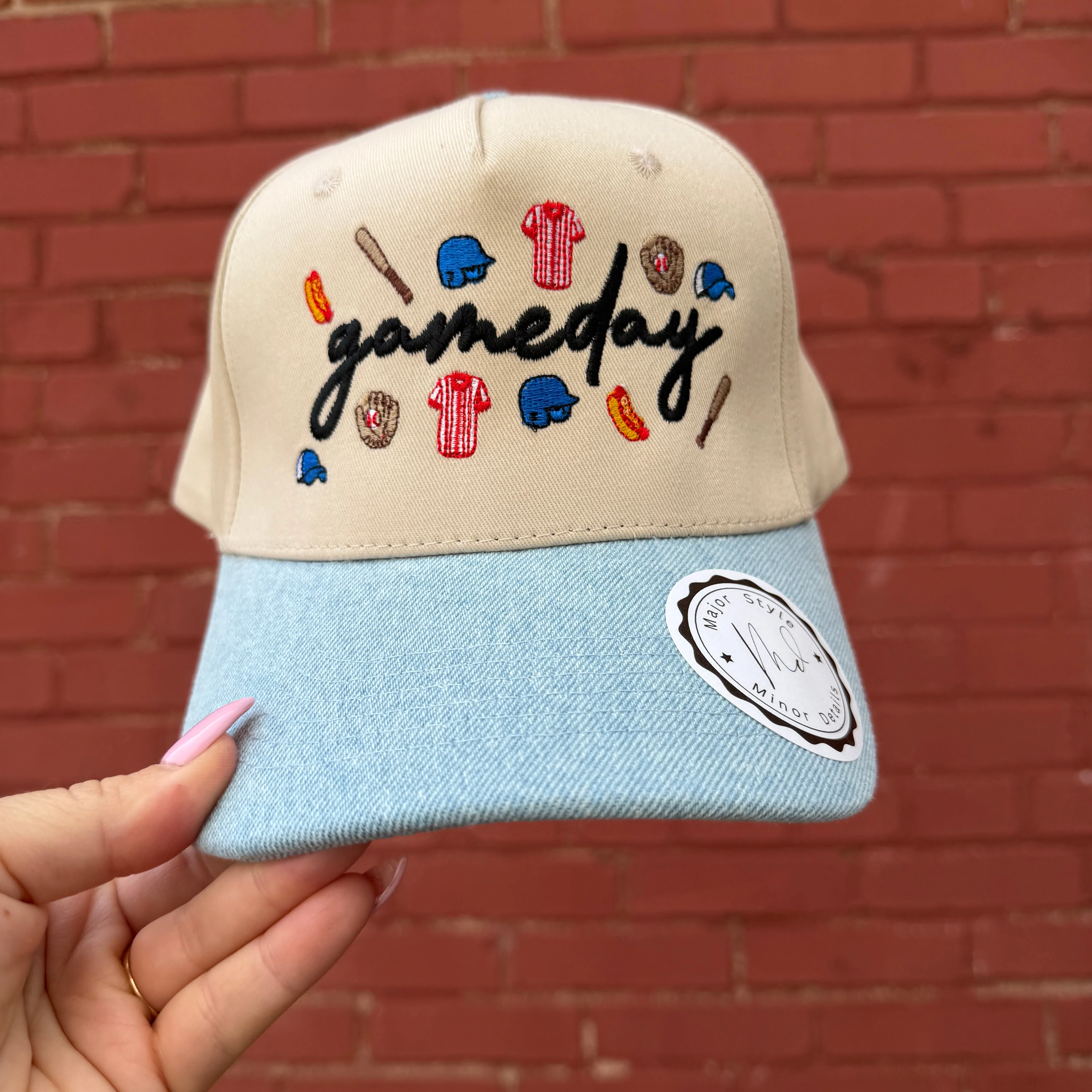 Gameday Baseball Doodles Hat - Multiple Colors! - Image 7