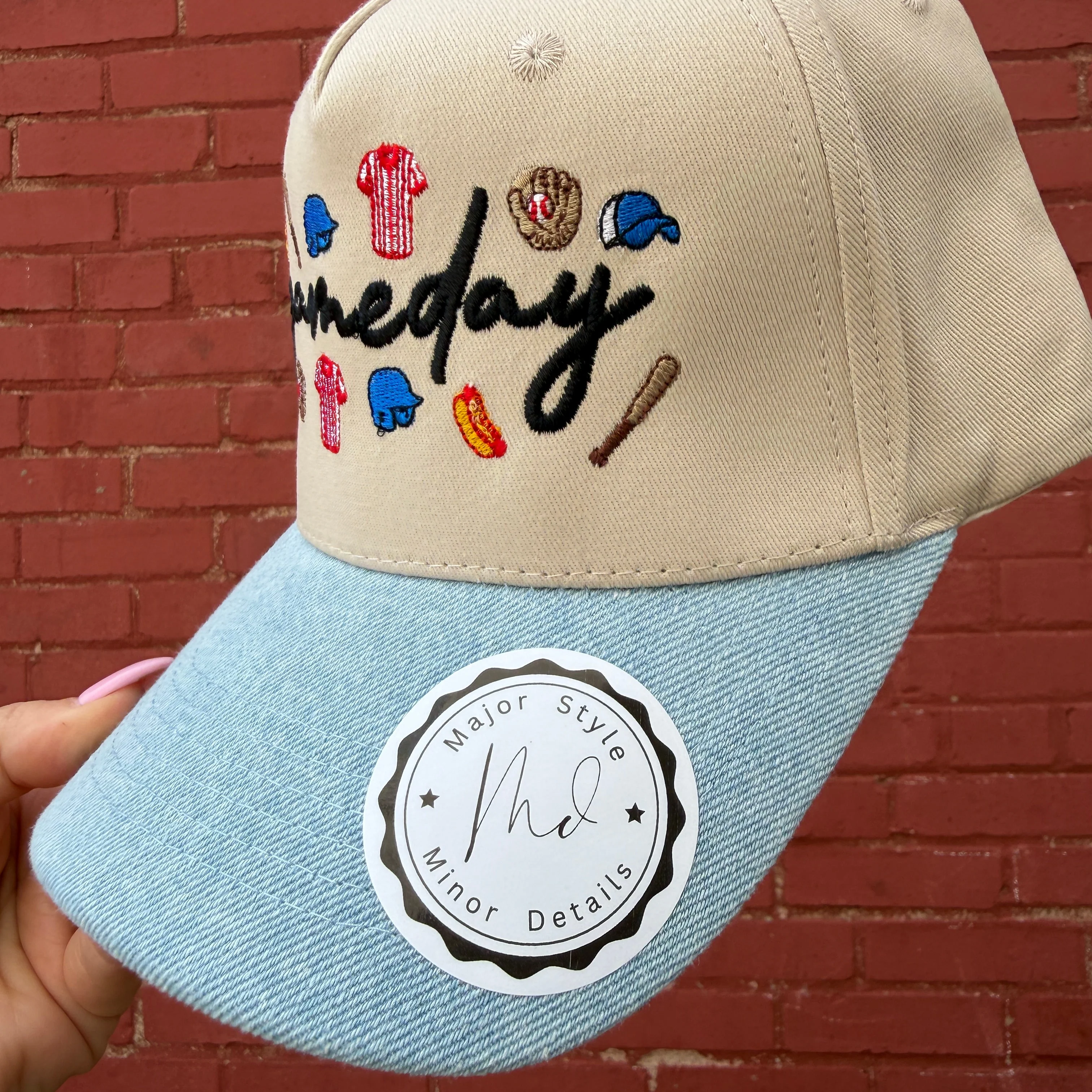 Gameday Baseball Doodles Hat - Multiple Colors! - Image 8