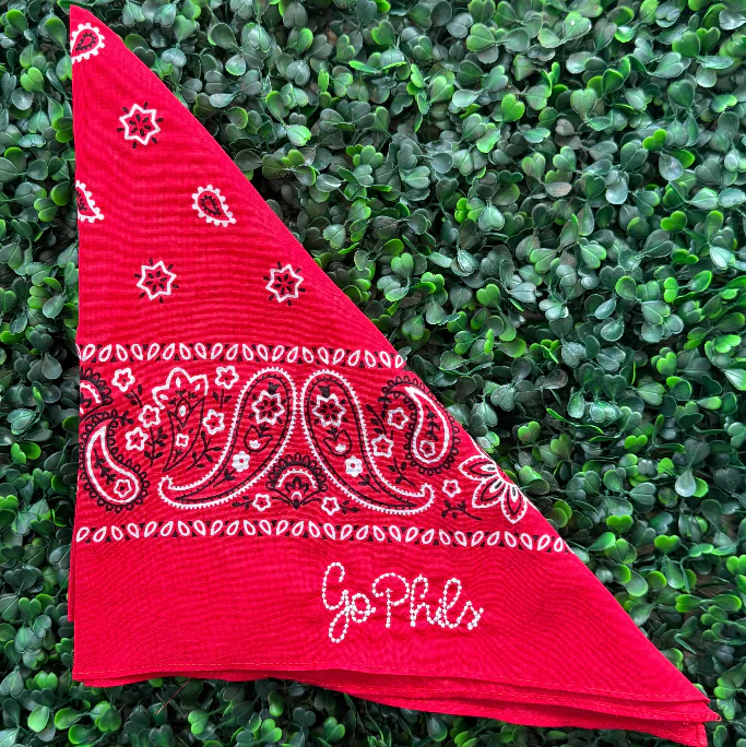 Go Phils Chain Stitch Bandana