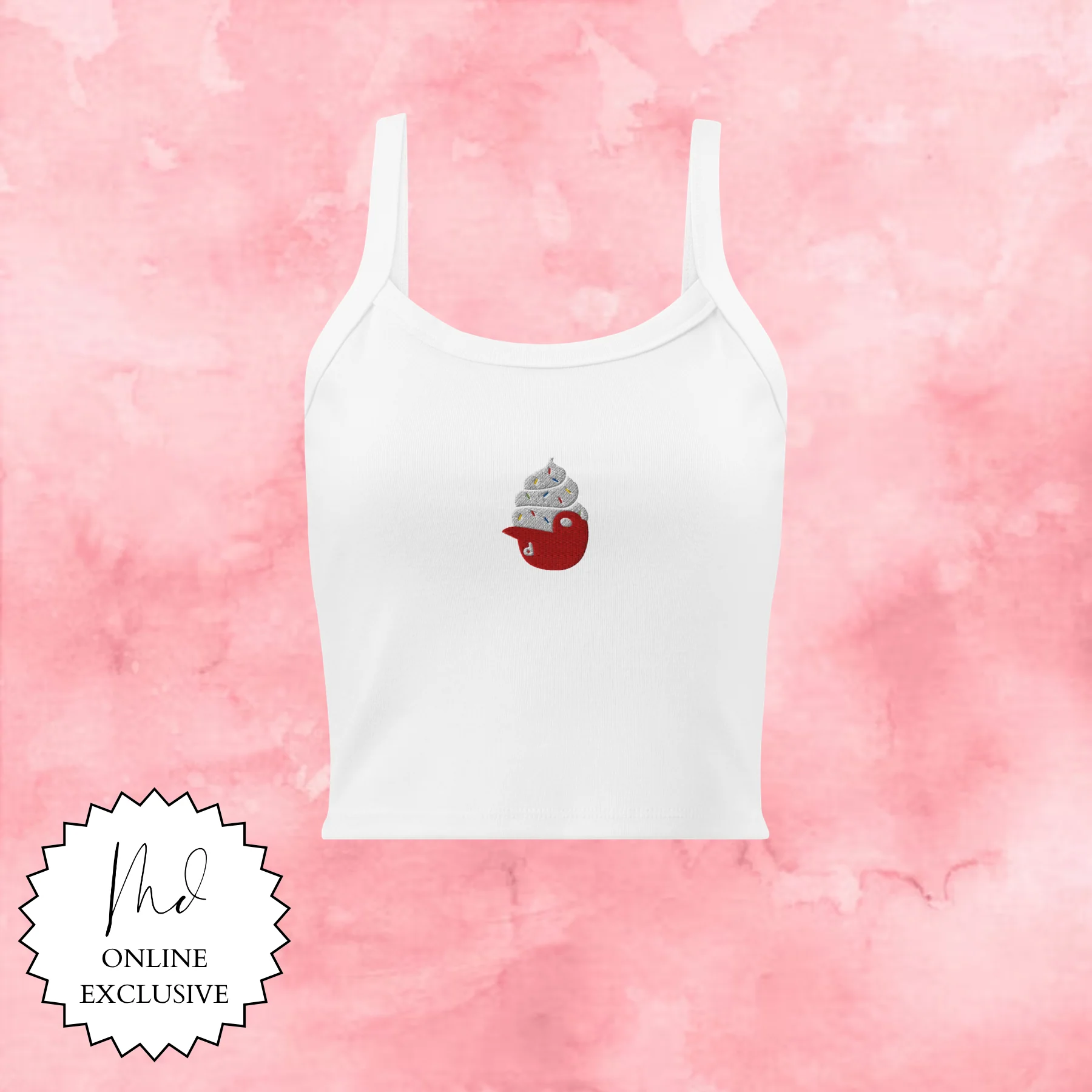 Ice Cream Hat Embroidered Tank - Image 2