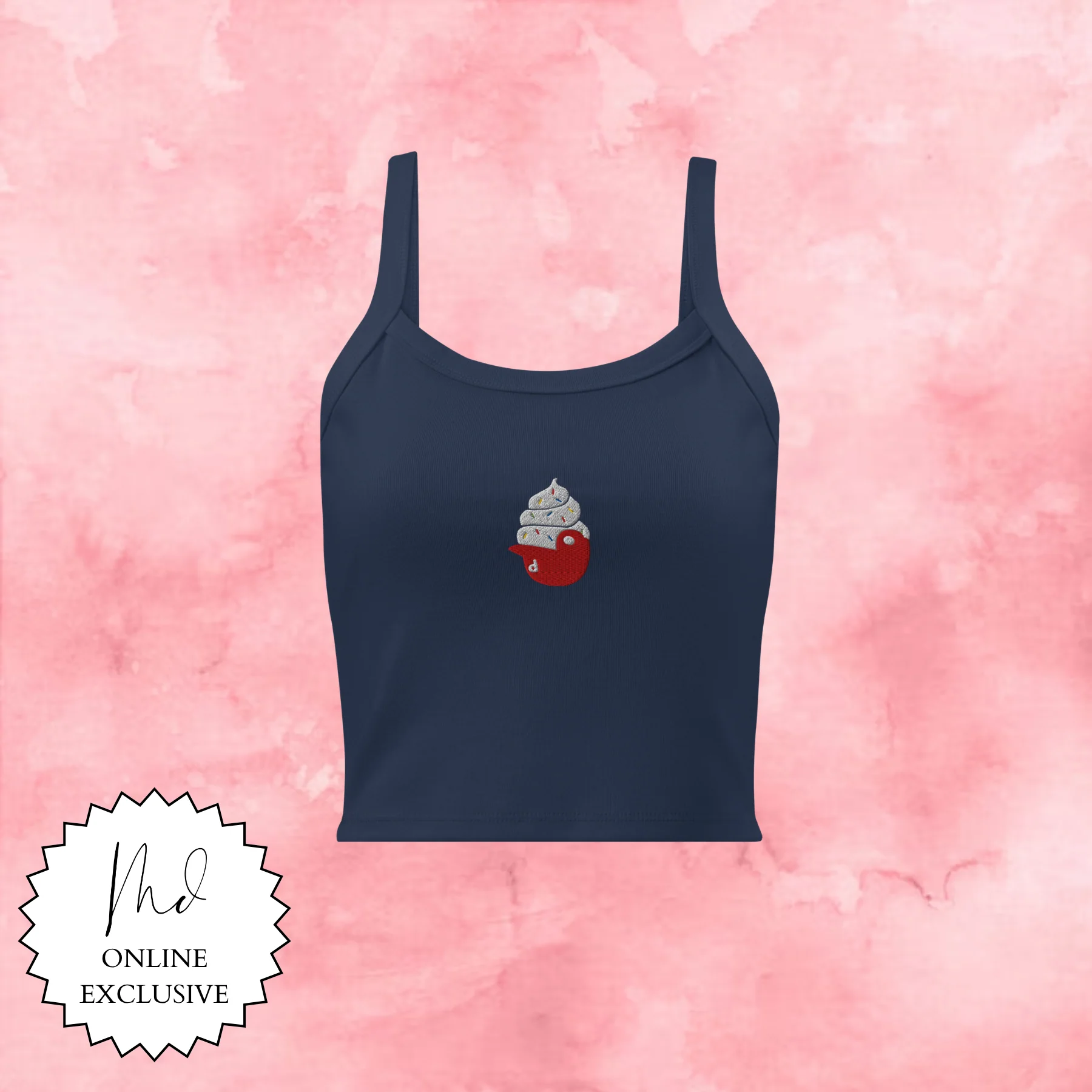 Ice Cream Hat Embroidered Tank - Image 3