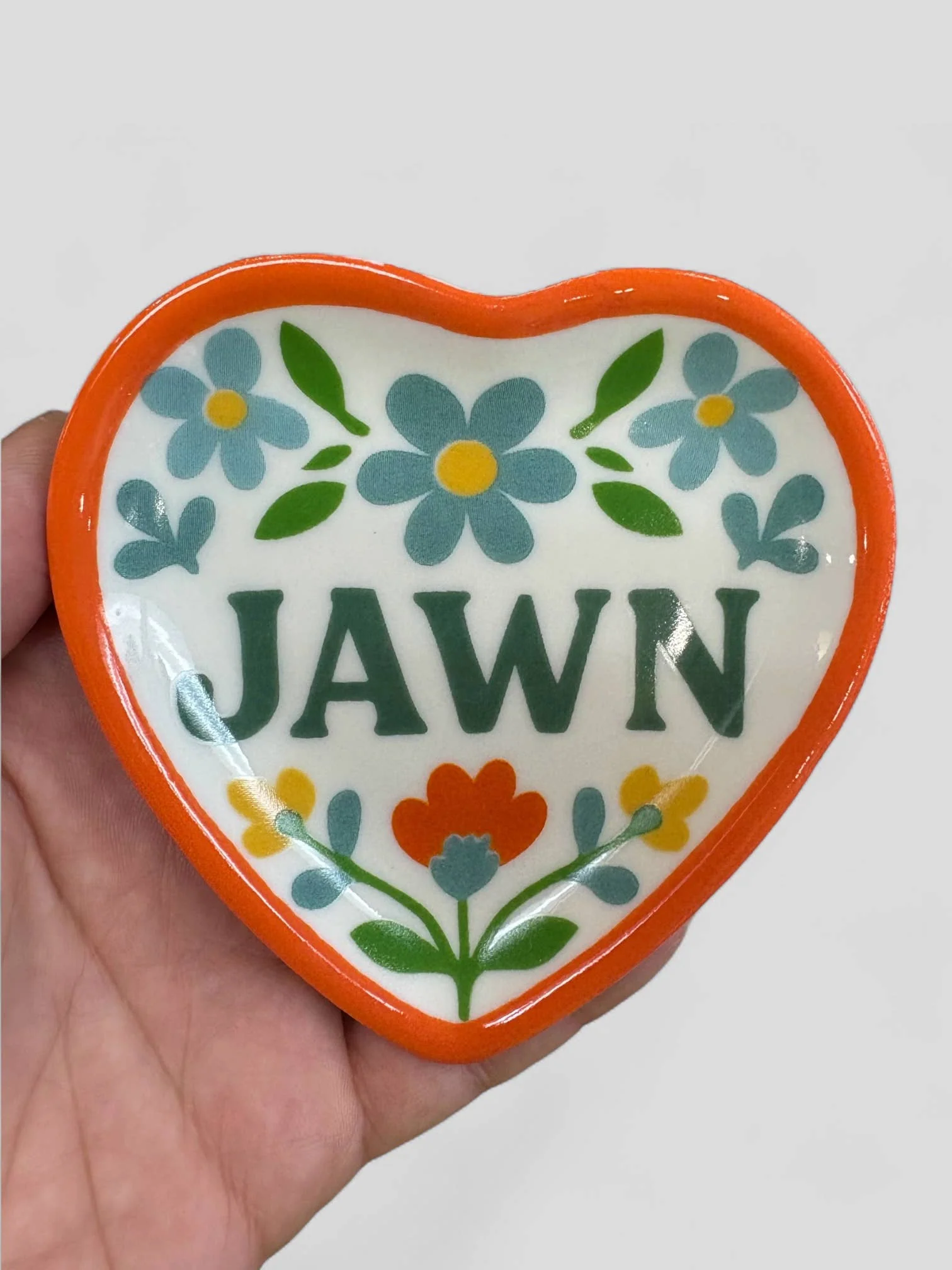 Jawn Heart Shaped Ceramic Trinket Tray - Image 3