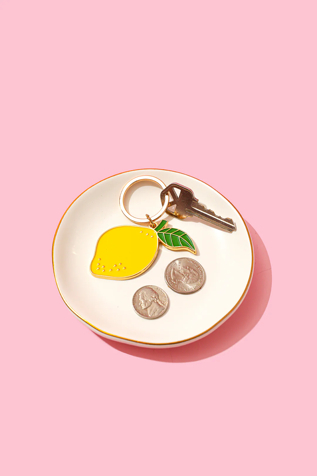 Lemon Enamel Keychain/Bag Charm - Image 3