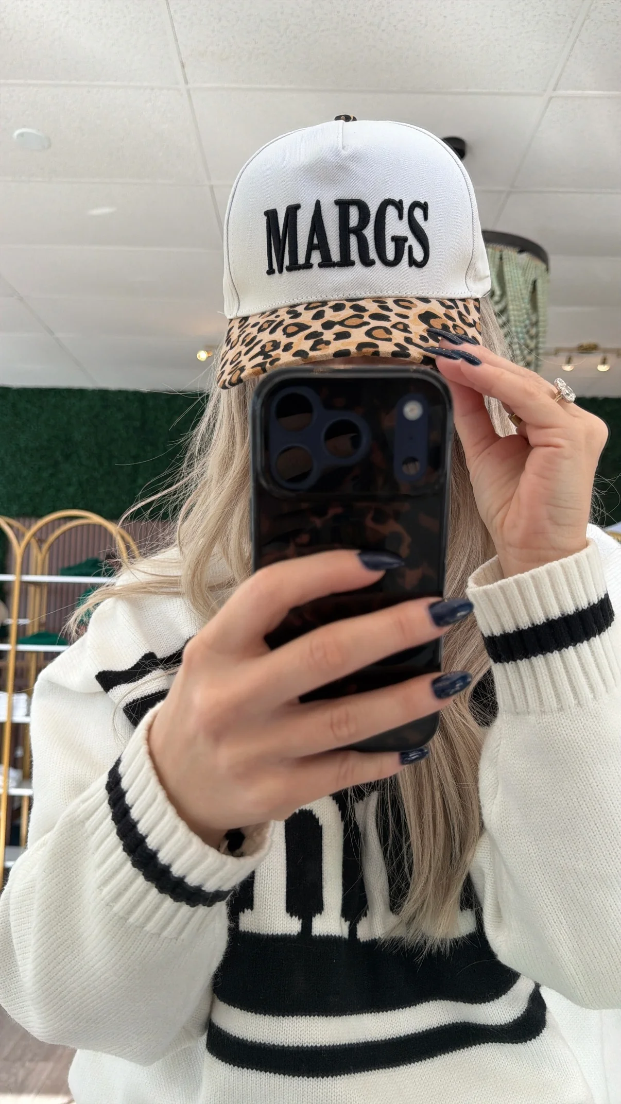 Leopard Margs Embroidered Hat - Image 3