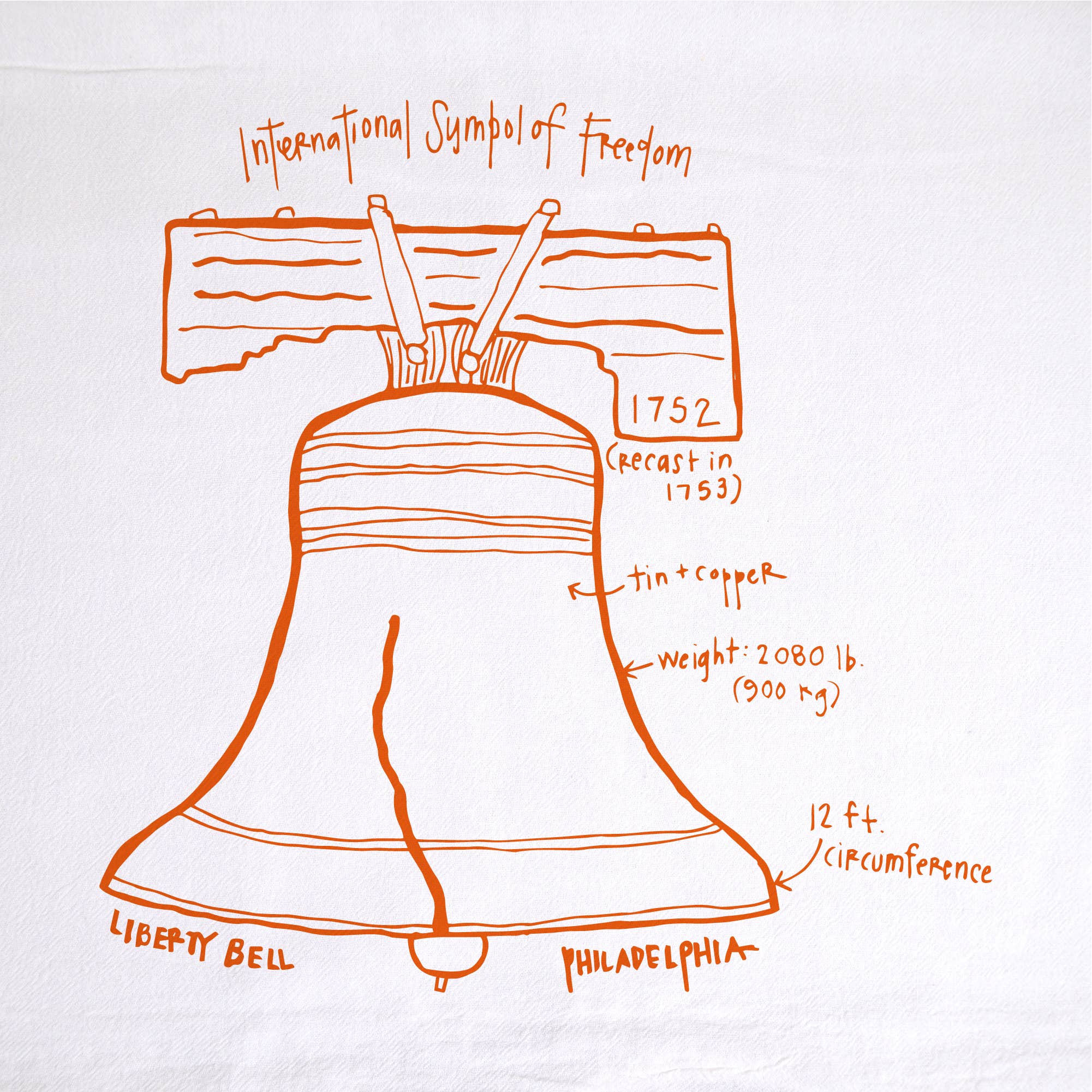 Liberty Bell Tea Towel - Image 4