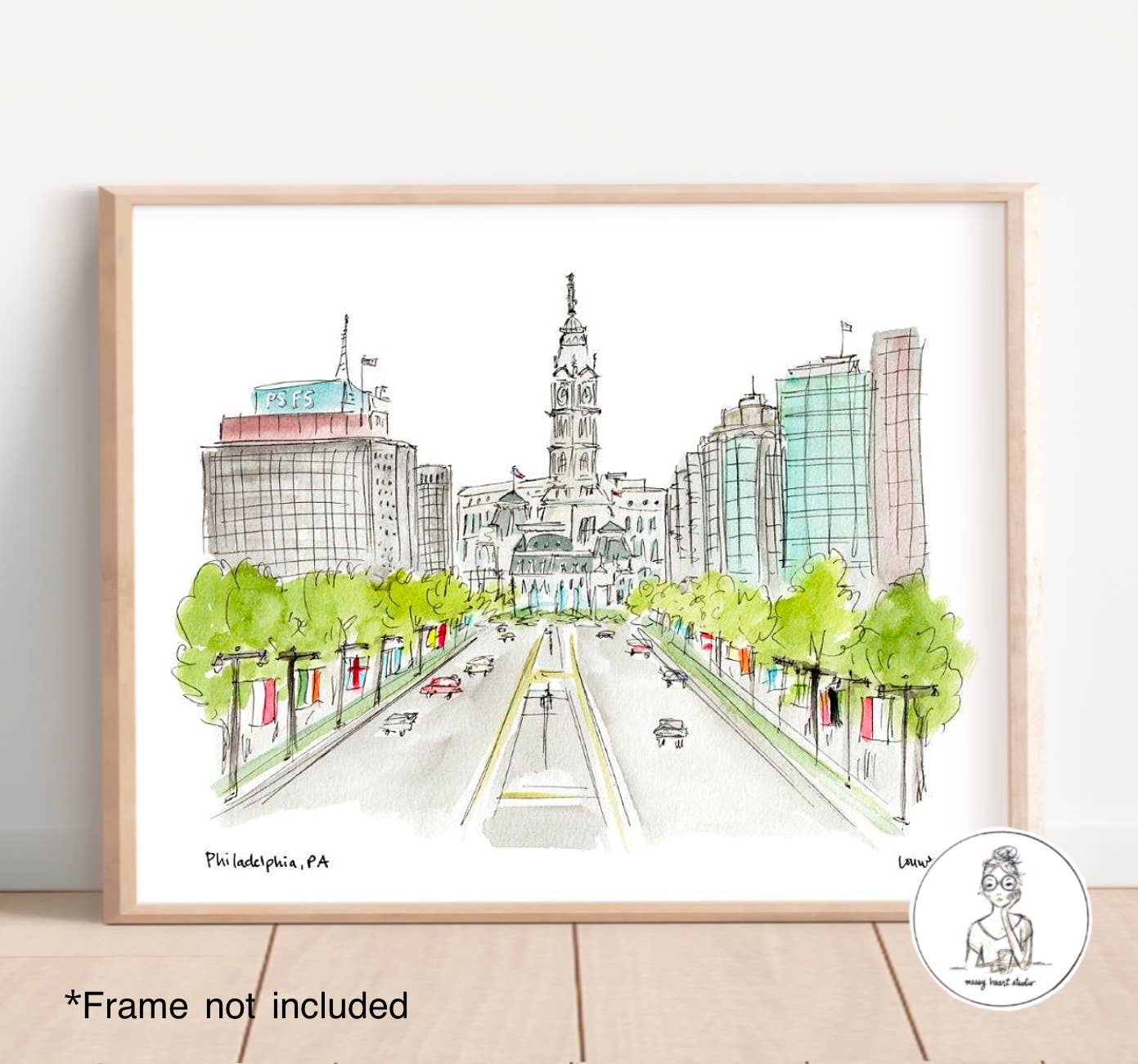 Ben Franklin Pkwy. Art Print