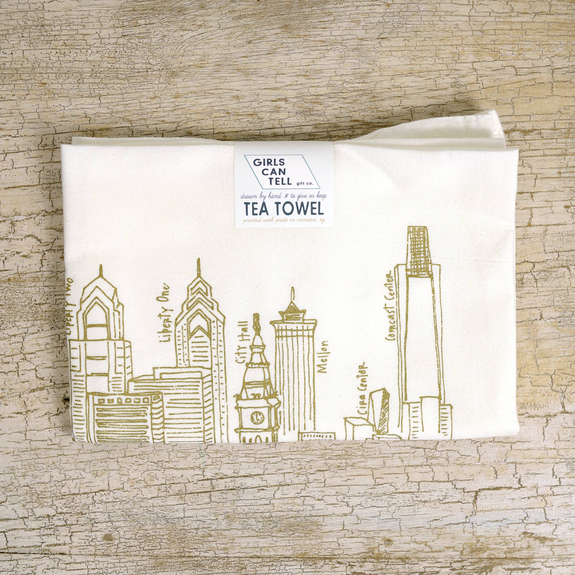 Philadelphia Skyline Tea Towel - Image 3