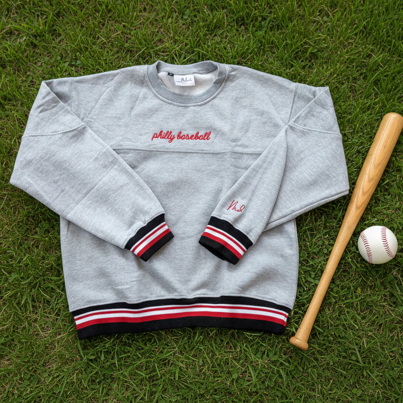 Philly Baseball Drop Shoulder Crewneck