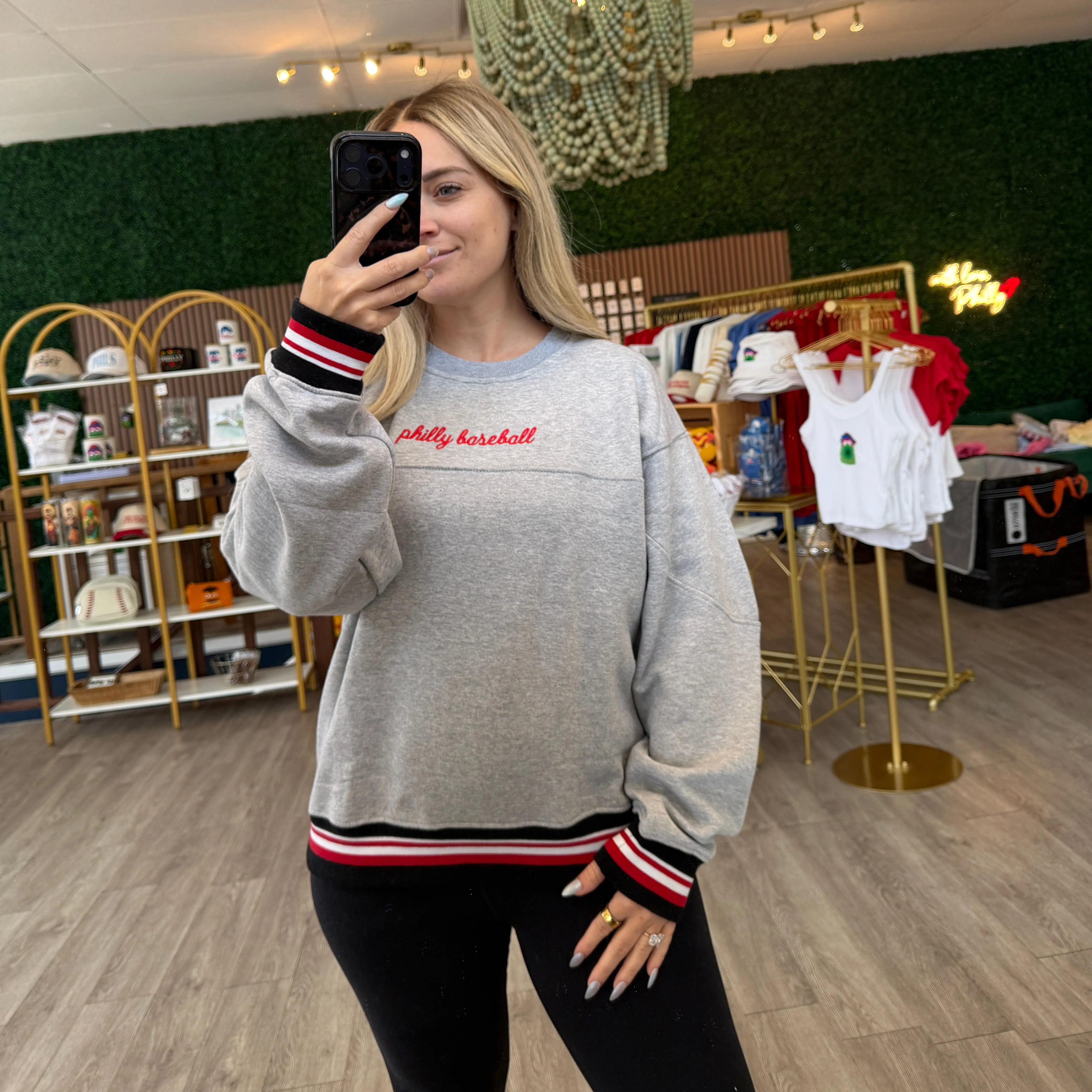 Philly Baseball Drop Shoulder Crewneck - Image 3