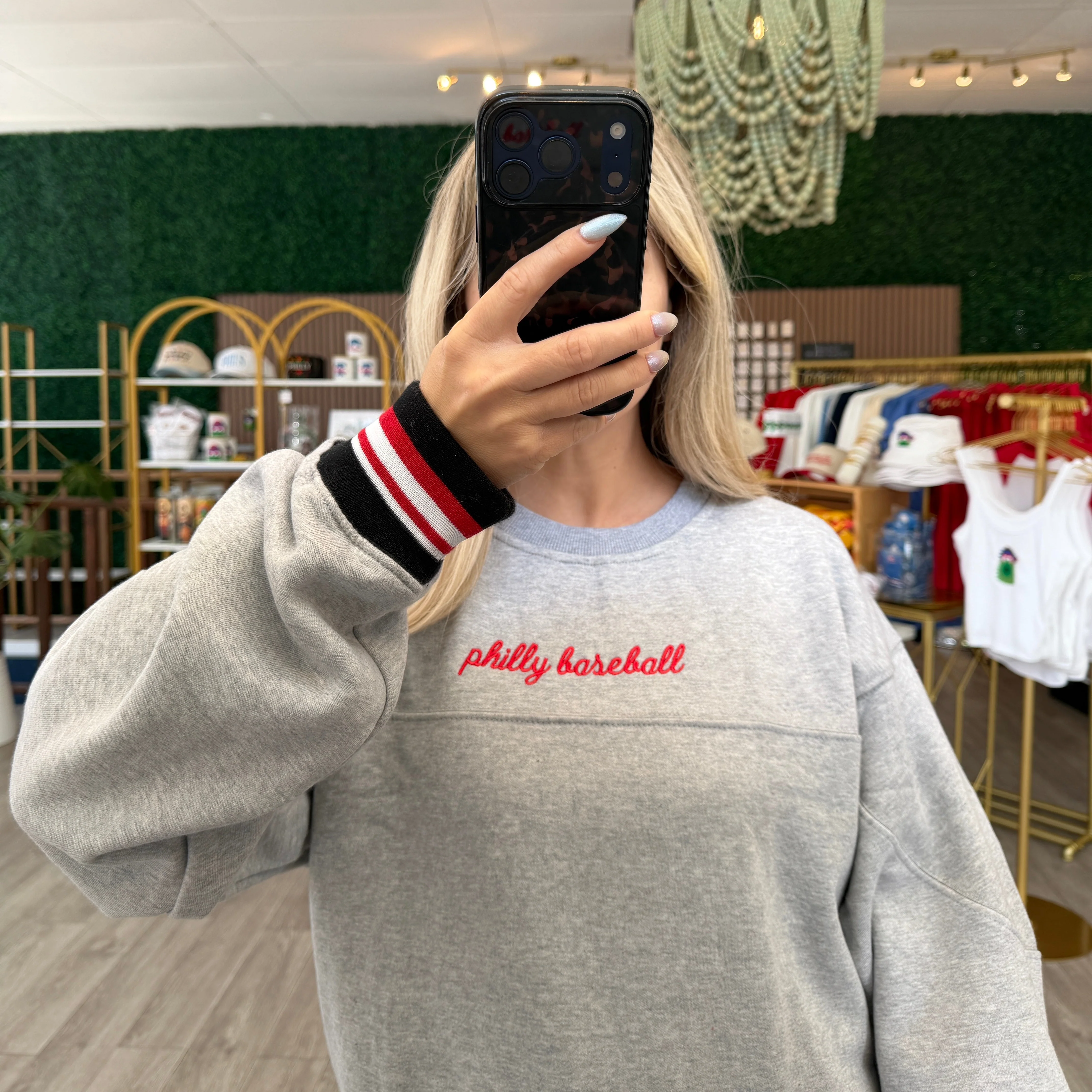 Philly Baseball Drop Shoulder Crewneck - Image 4