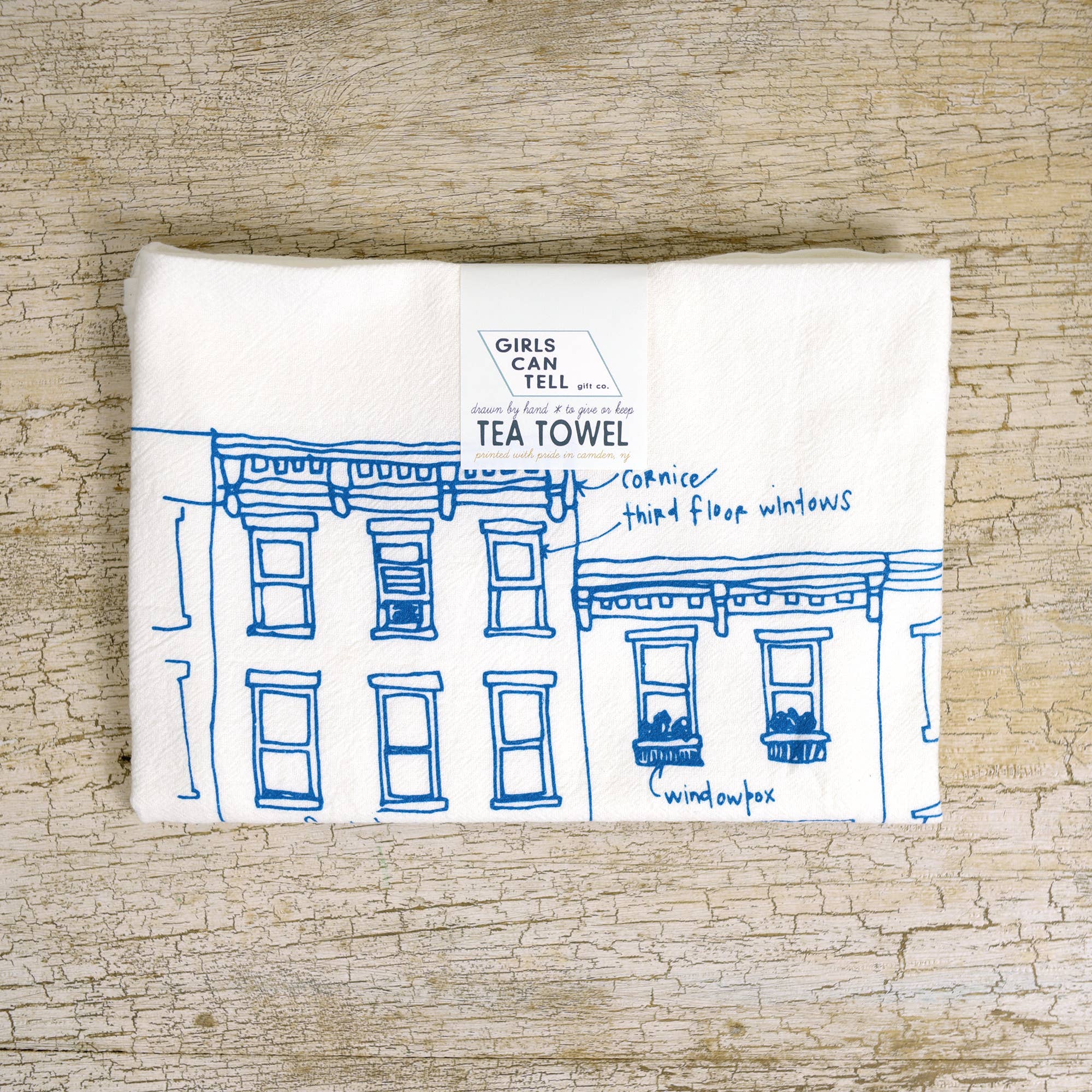 Philly Rowhouses Tea Towel - Image 2