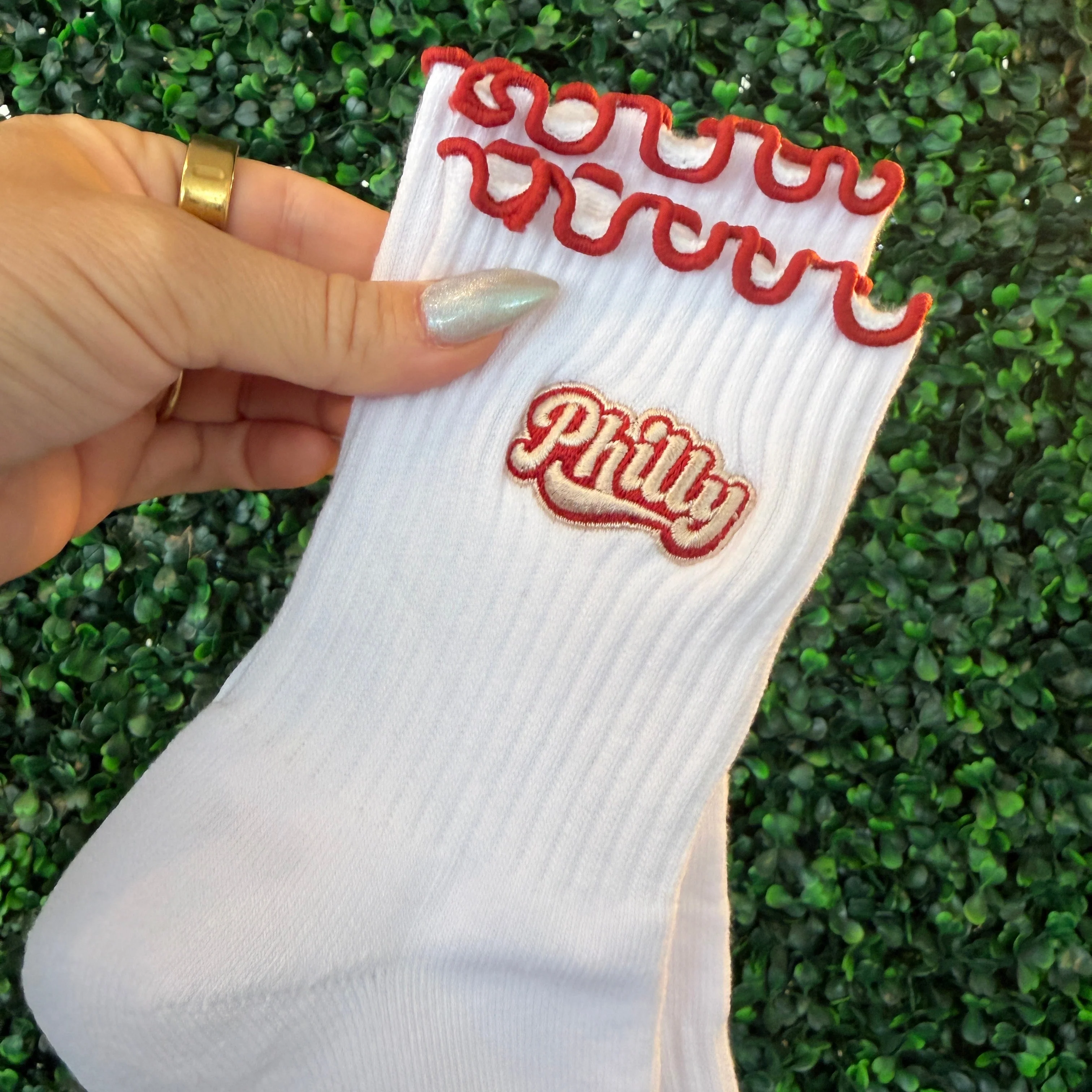 Philly Ruffle Edge Socks - Image 2