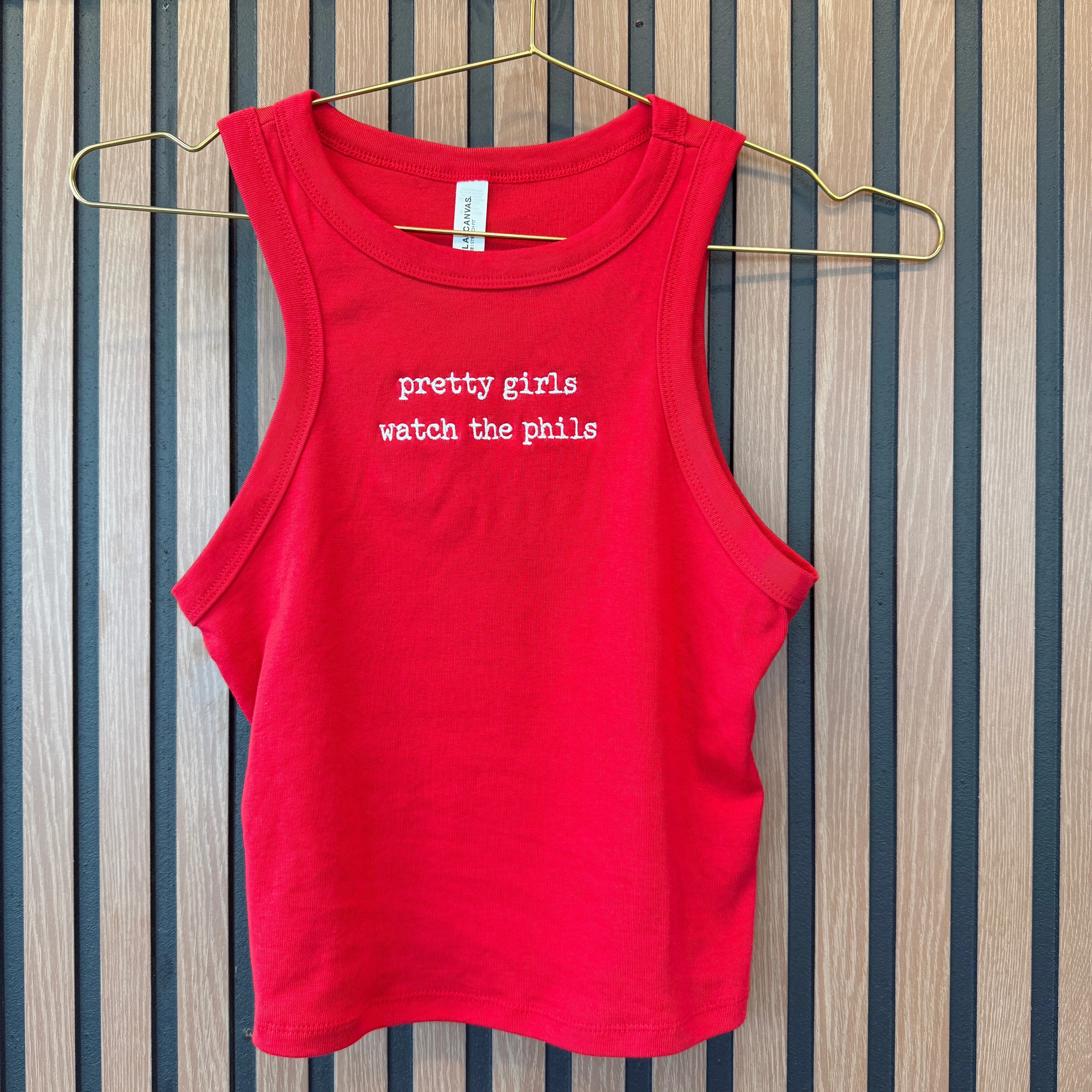 Pretty Girls Watch The Phils Tank Top - Image 2