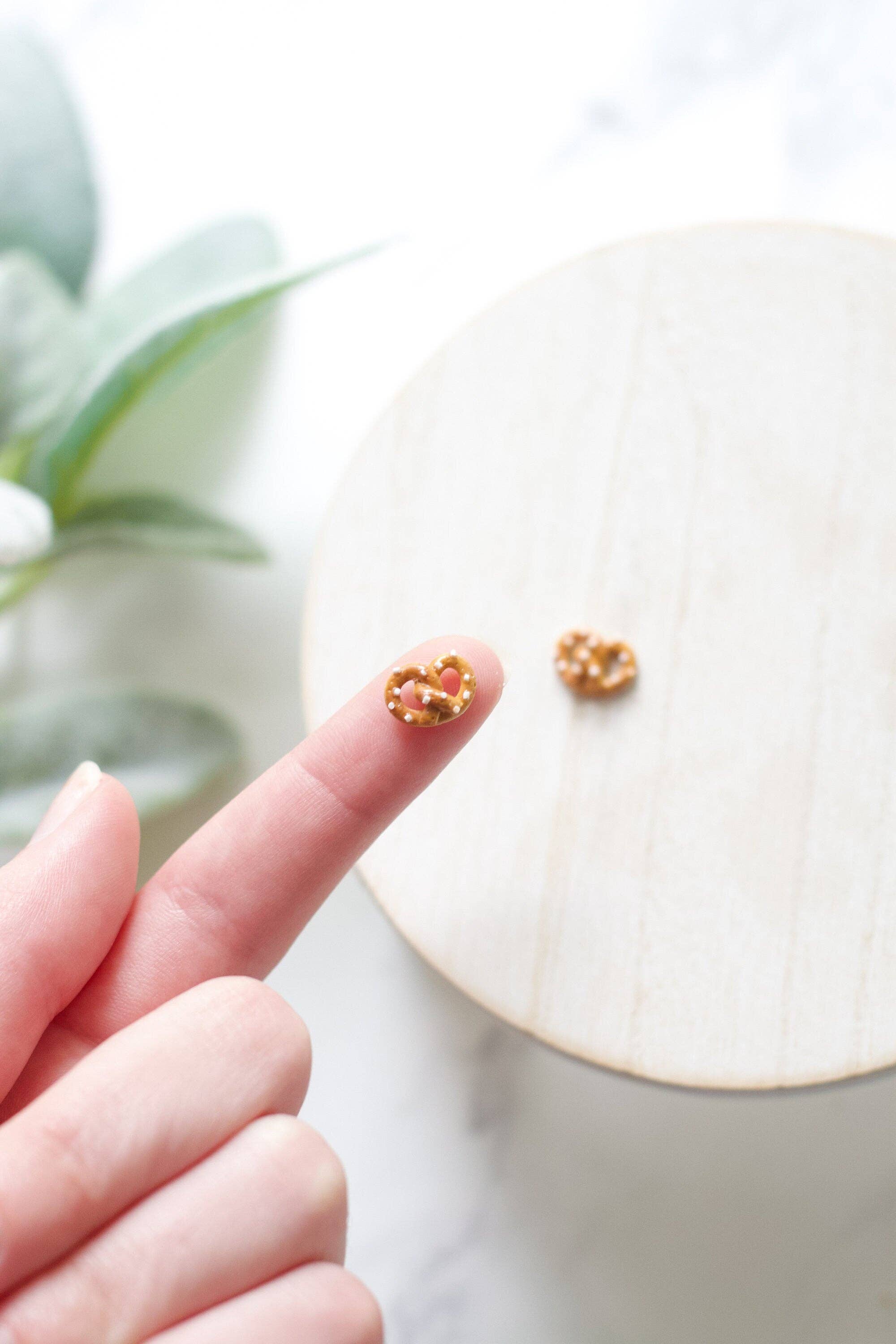Pretzel Clay Stud Earrings - Image 3