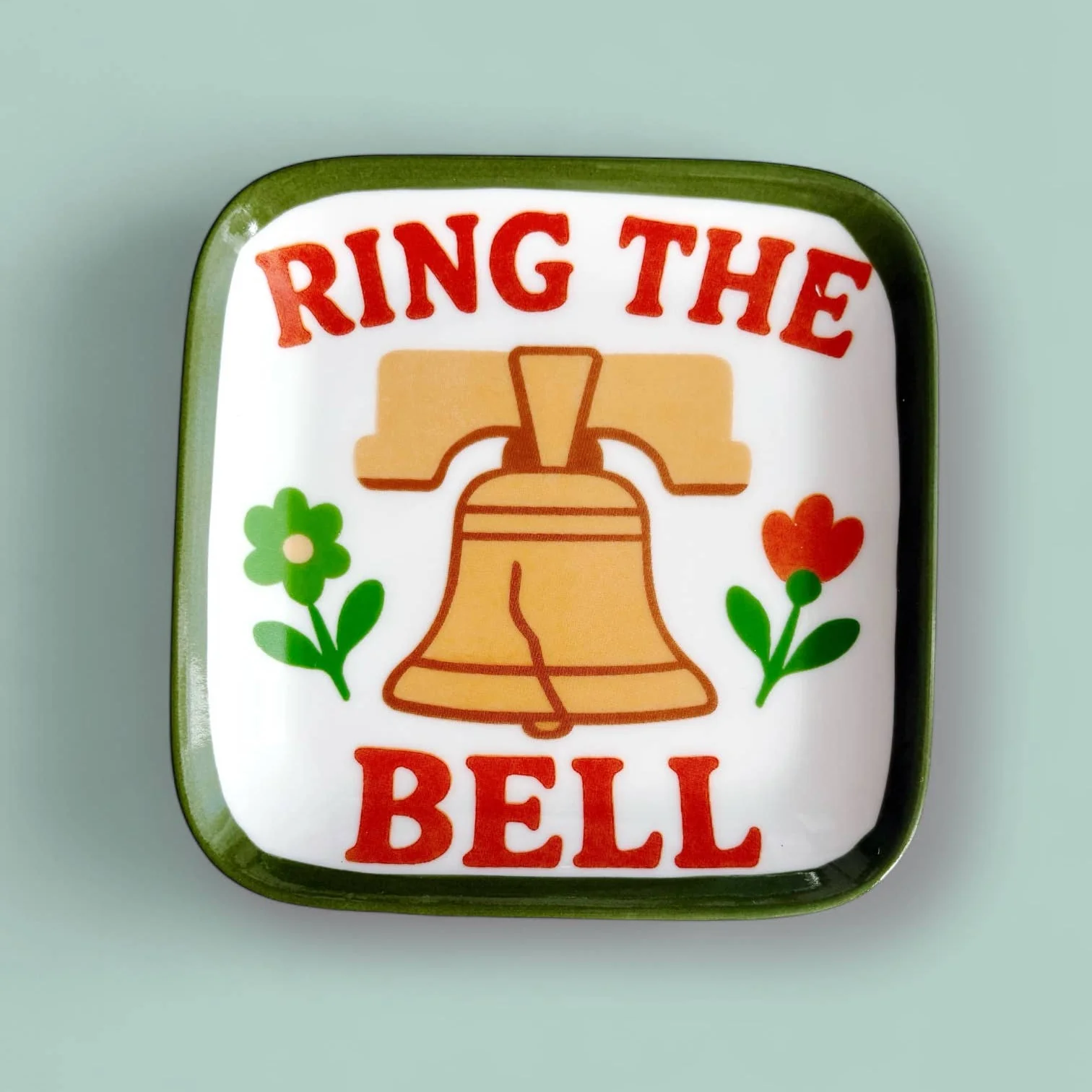 Ring The Bell Ceramic Trinket Dish