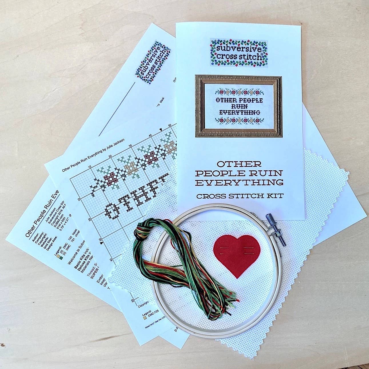 Therapy Isn't Enough Deluxe Cross Stitch Kit - Image 3