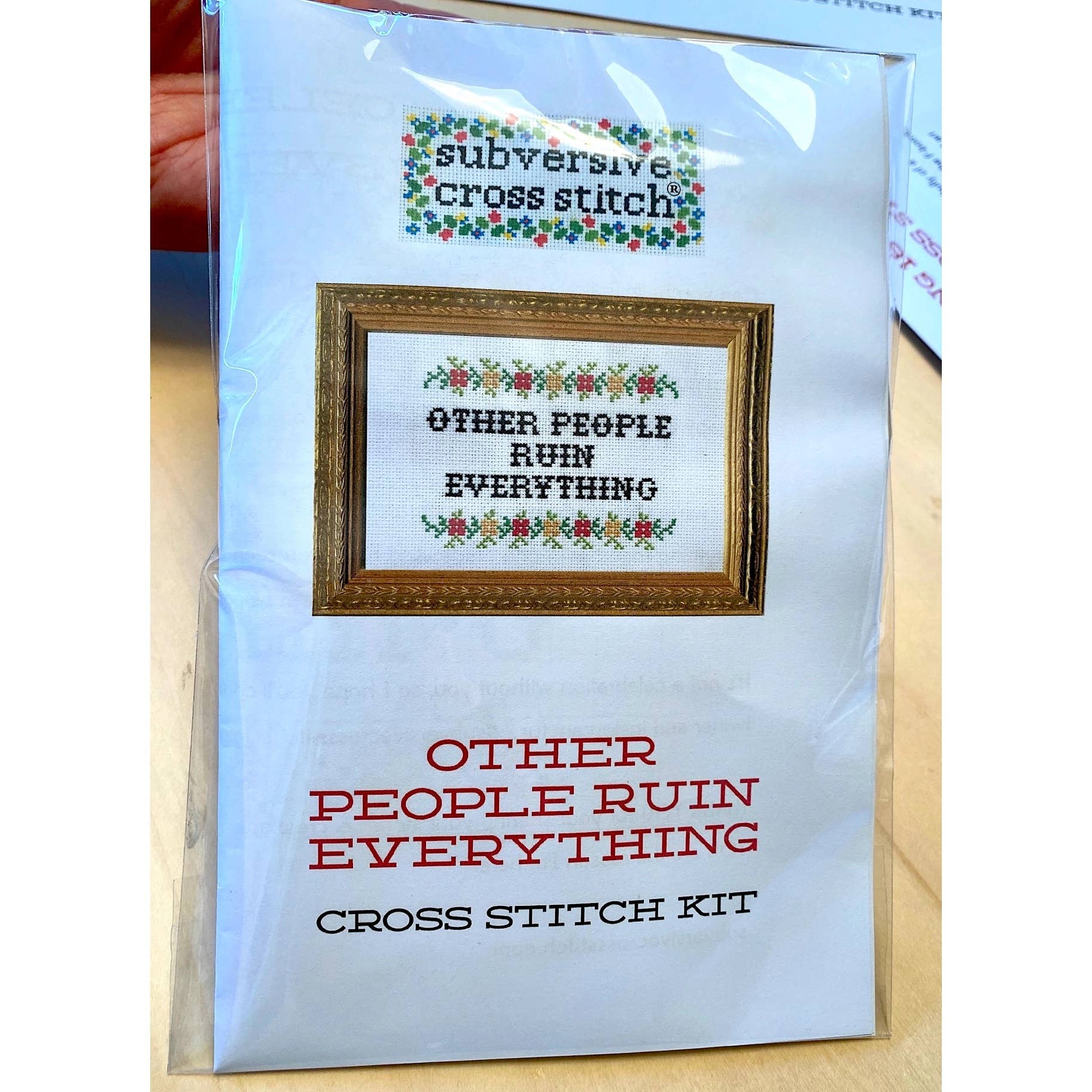 This Too Shall Pass Deluxe Cross Stitch Kit - Image 4