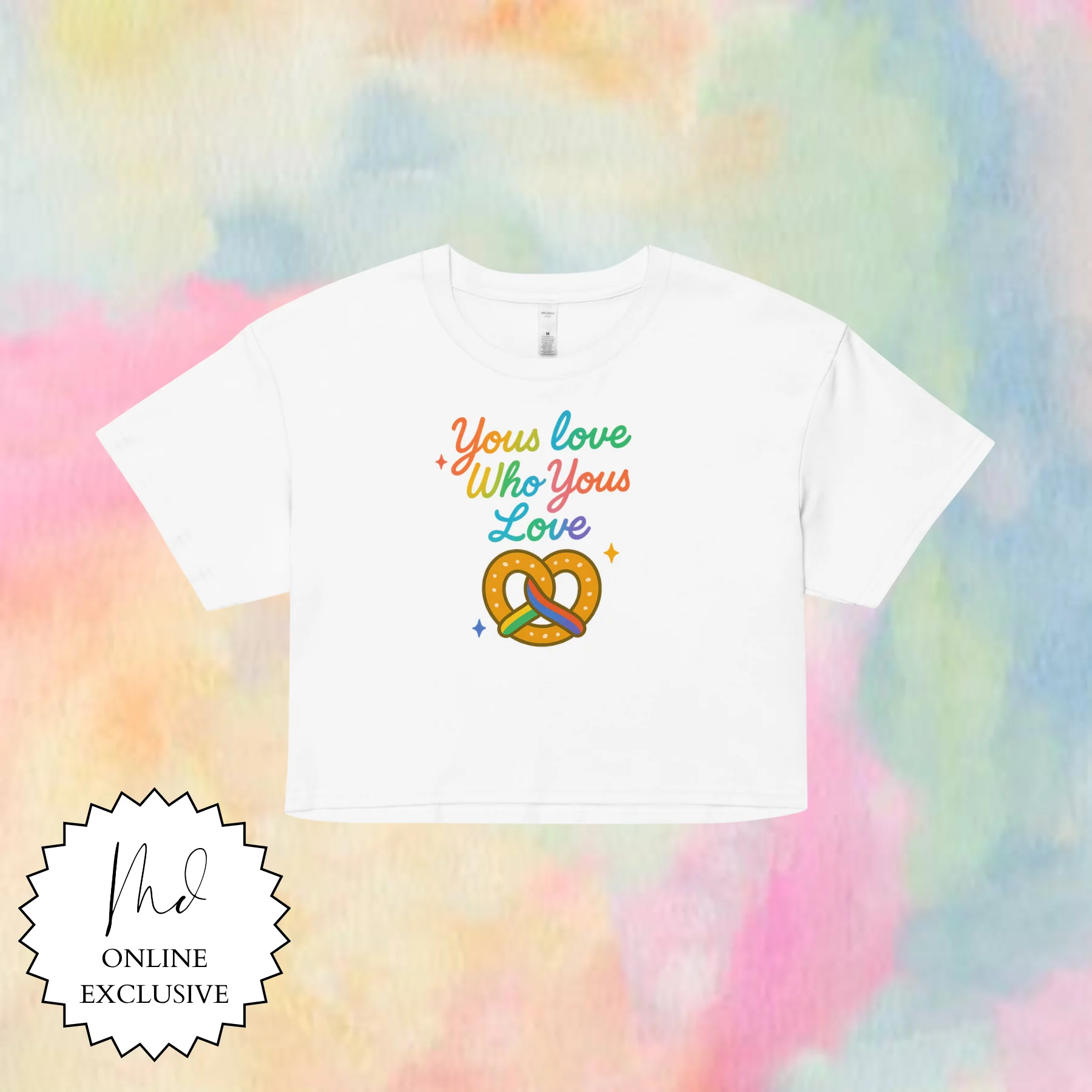 "Yous" Love Crop Top - Image 3