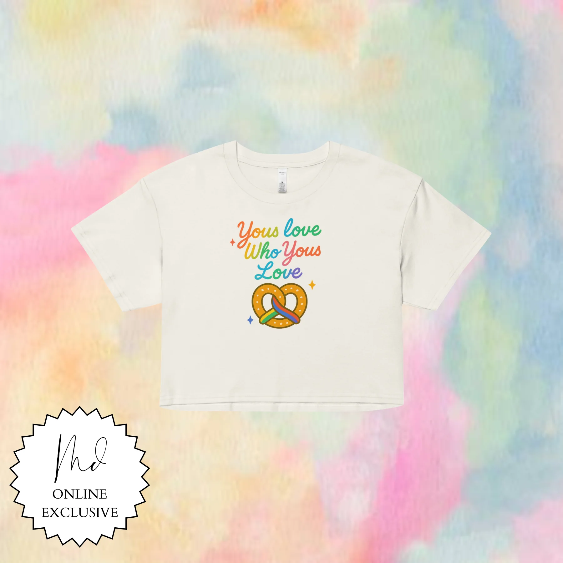 "Yous" Love Crop Top - Image 4